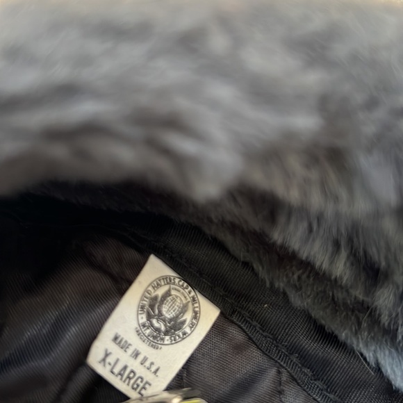 United Hatters, Cap, and Millinery Workers vintage denim trapper hat, X-Large - Picture 4 of 16